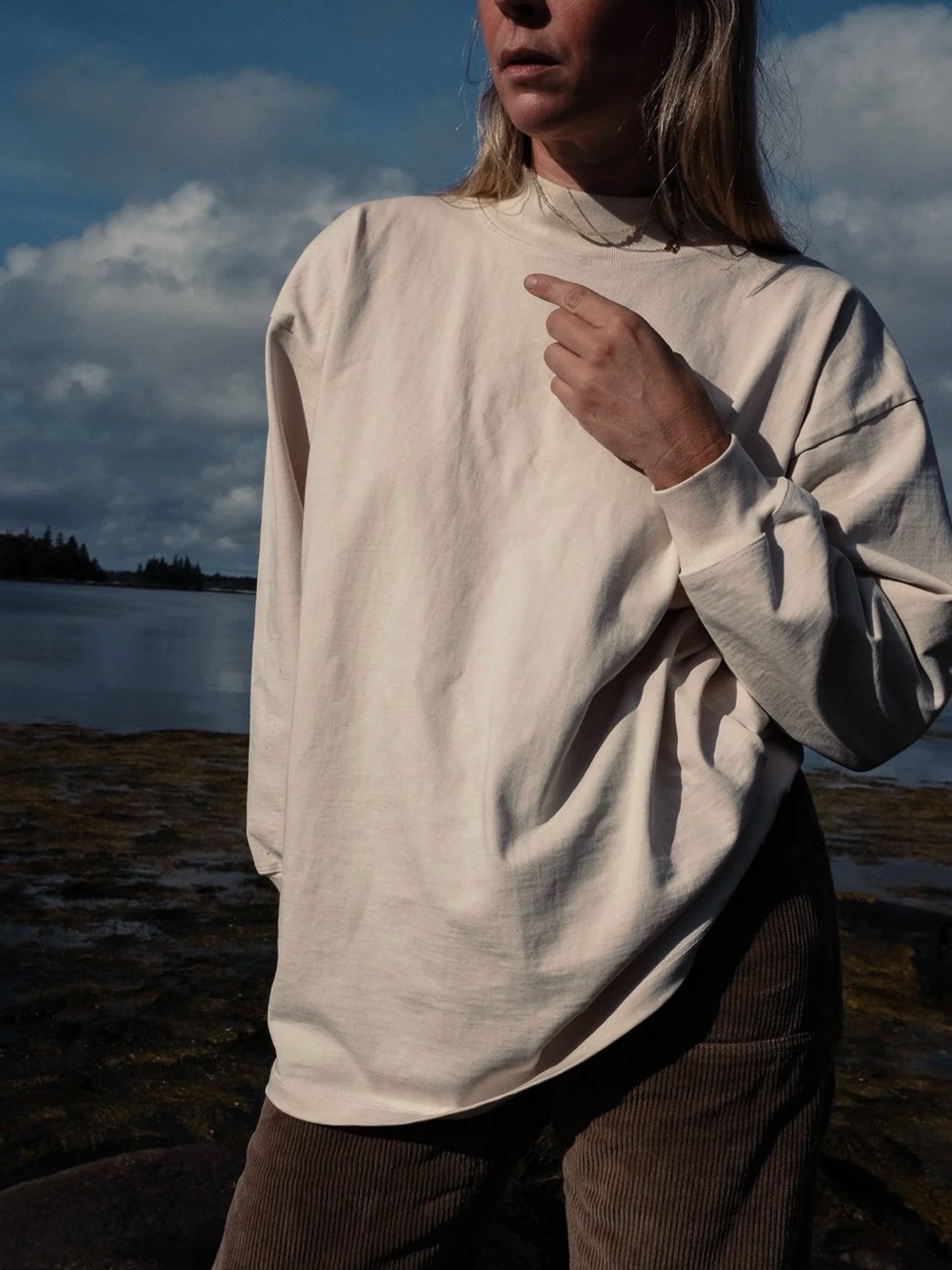 Rudy Jude Adult Gardener Shirt in NATURAL size SMALL